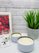 Load image into Gallery viewer, 4 oz. Tin 100% Soy Wax Scented candle