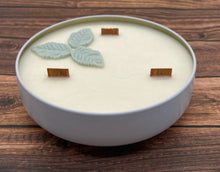 Load image into Gallery viewer, 16 oz. Flat Tin 100% Soy Wax Scented Candle with Deco
