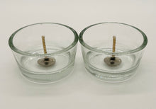 Load image into Gallery viewer, Tea Light Scented Candle (Set of 3) with 1oz. Tea Light Glass Cup (Set of 3)