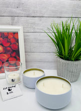 Load image into Gallery viewer, 4 oz. Tin 100% Soy Wax Scented Candle
