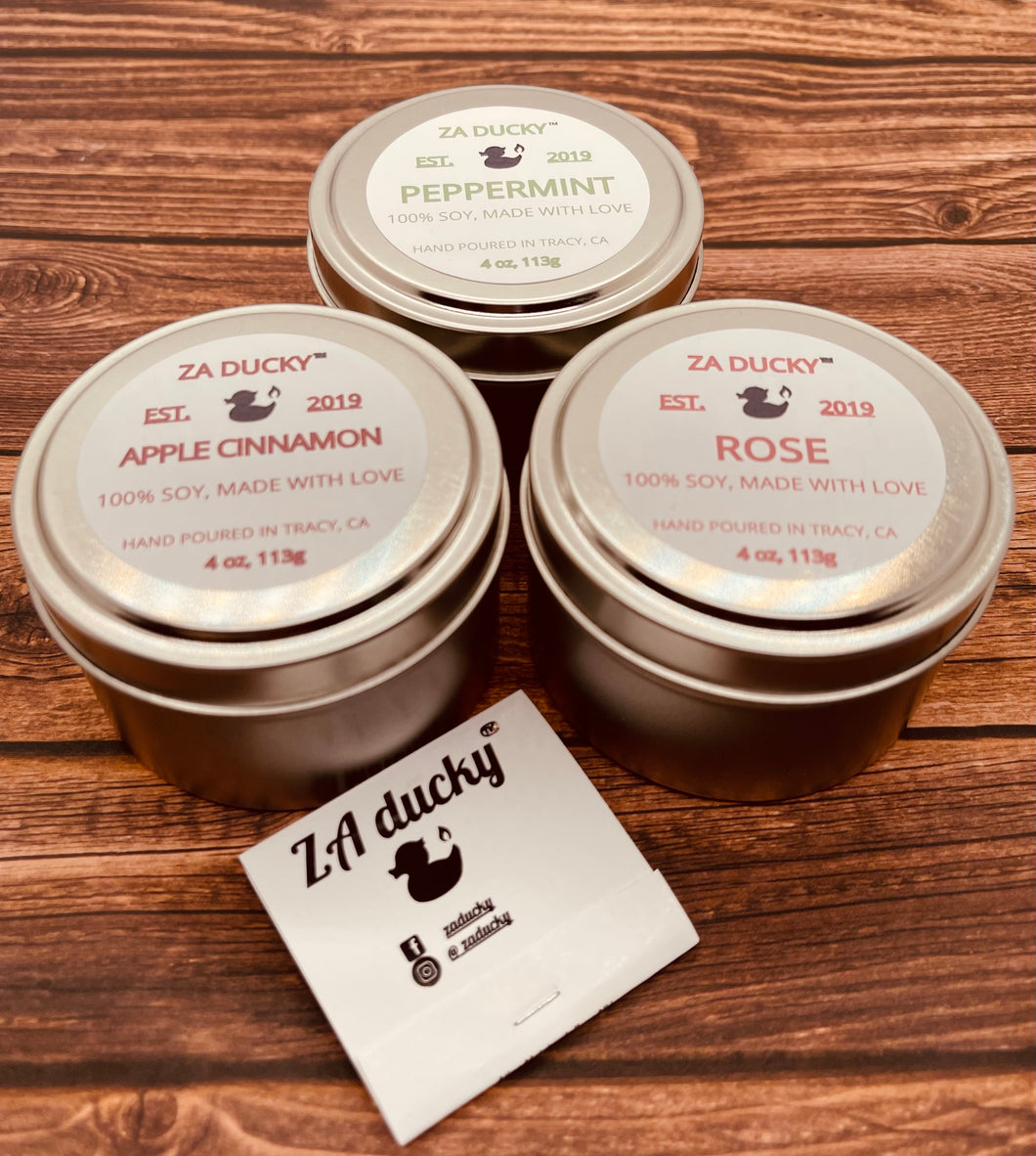 6 oz. Tin 100% Soy Scented Candles (Set of 3) Subscription